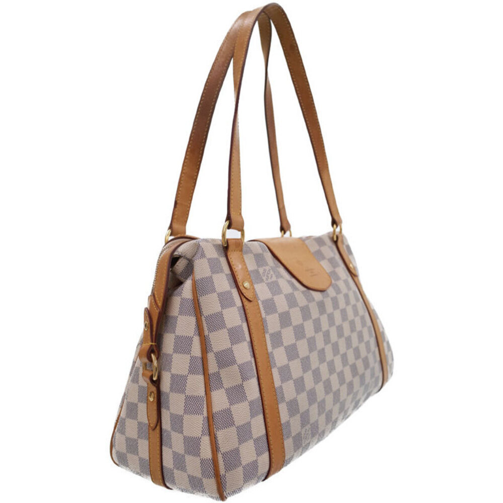 Louis Vuitton Azur Damier Bag White Shoulder Stresa